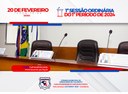 1ª Sessão Ordinária do 1º Periodo do Poder Legislativo de 2024